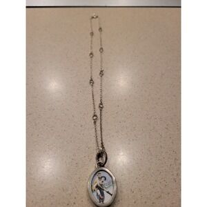 Sterling Silver Sassy Reversible Quote Pendant‎ Station Necklace Clear Crystal